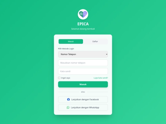 Login screenshot