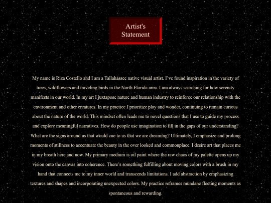 artists_statement screenshot