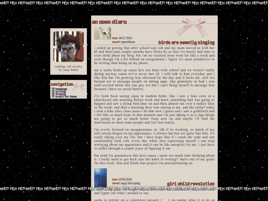blog screenshot