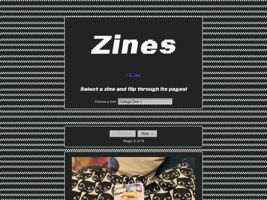 zines screenshot