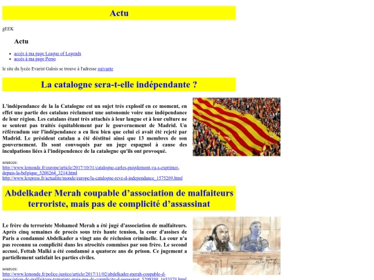 Nav/Actu/actu screenshot