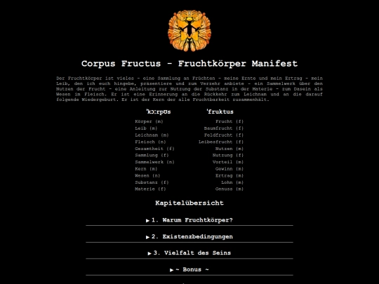 corpusfructus screenshot