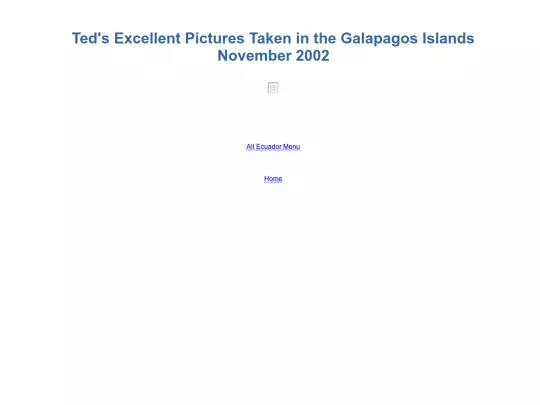 Ecuador/Galapagos.2002 screenshot