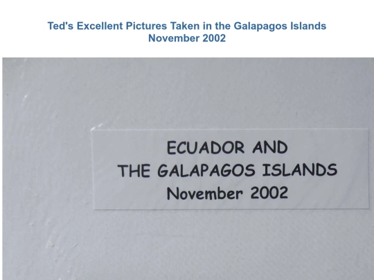 Ecuador/Galapagos2002 screenshot