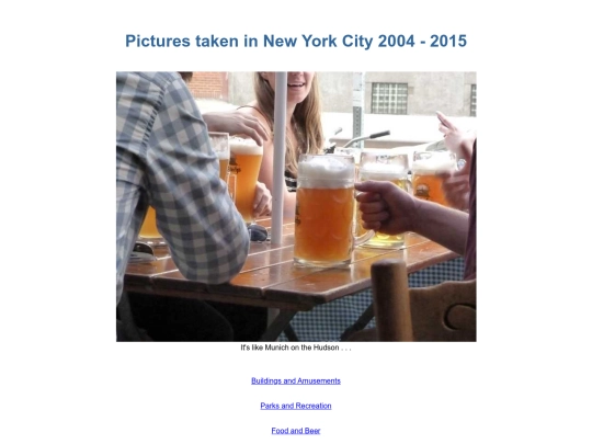 NewYorkCity/Menu screenshot