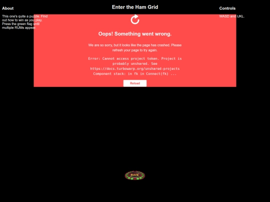 games/enterthehamgrid screenshot