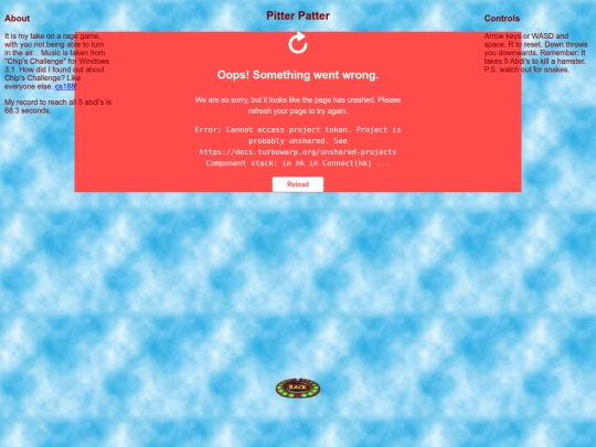 games/pitterpatter screenshot