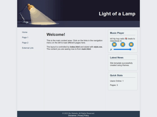 site_template screenshot