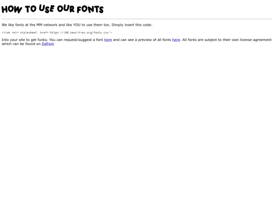 fonts screenshot