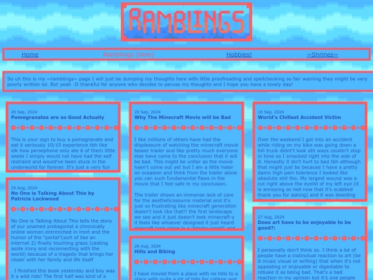 blog screenshot