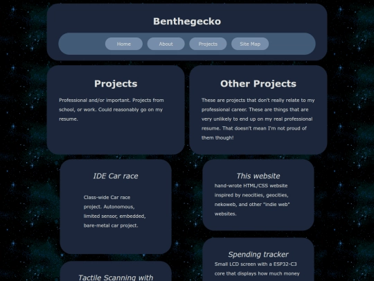 projects screenshot