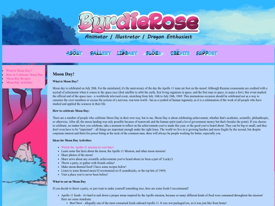blog/moonday screenshot