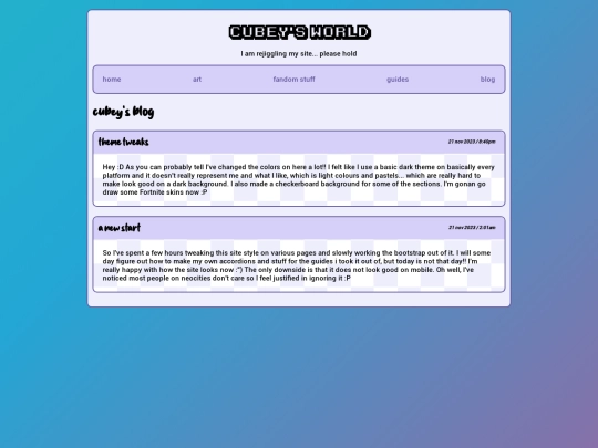 blog screenshot