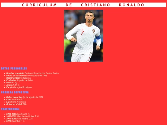 curriculum screenshot