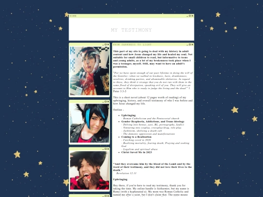 testimony/testimony screenshot