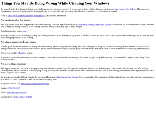 ThingsYouMayBeDoingWrongWhileCleaningYourWindows screenshot