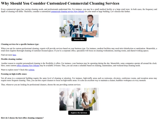 WhyShouldYouConsiderCustomizedCommercialCleaningServices screenshot