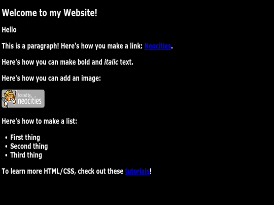 index screenshot