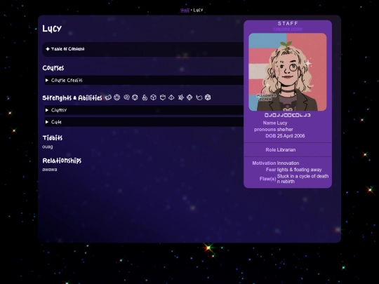 user/lucy screenshot