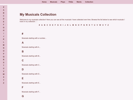 musicals screenshot
