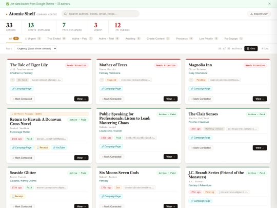 ActiveClients/dashboardv2 screenshot