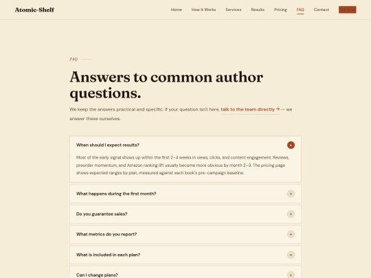 faq screenshot