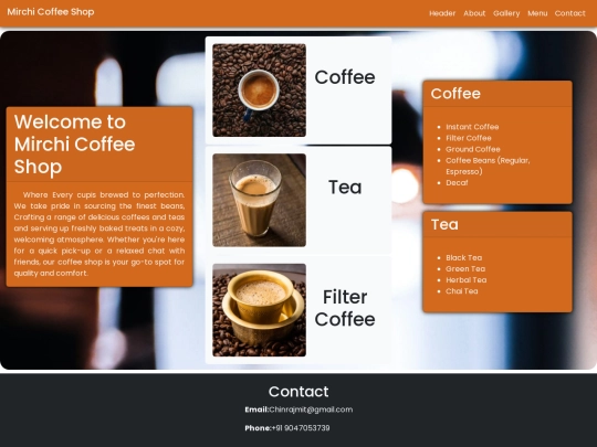 Mirchi Coffee Shop screenshot