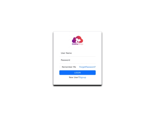 e-commerce/login screenshot