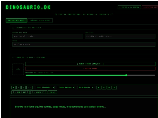 CREADOR/GENERADOR screenshot