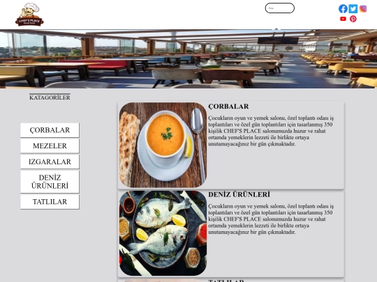 Menü screenshot