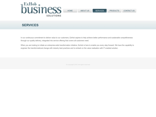 services screenshot