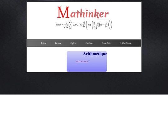 arithmetique screenshot