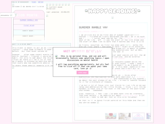 blog screenshot