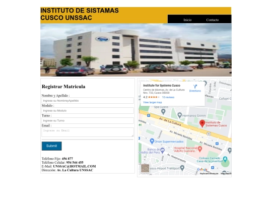 contacto screenshot