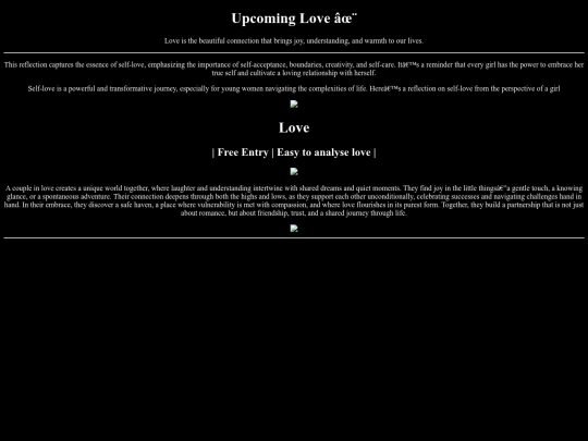 Love/event screenshot