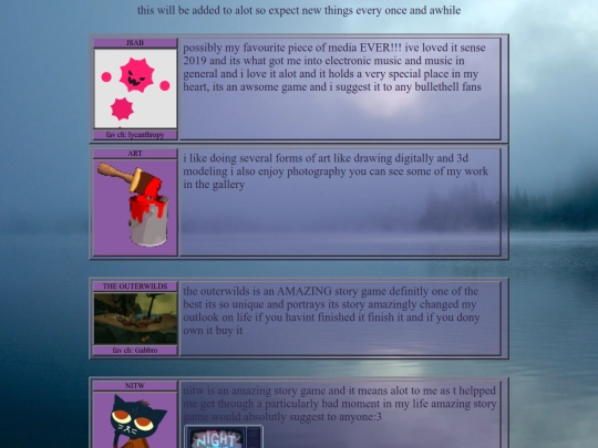 interests screenshot
