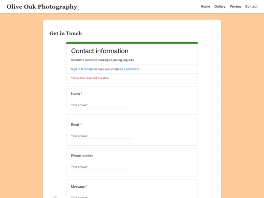 contact screenshot