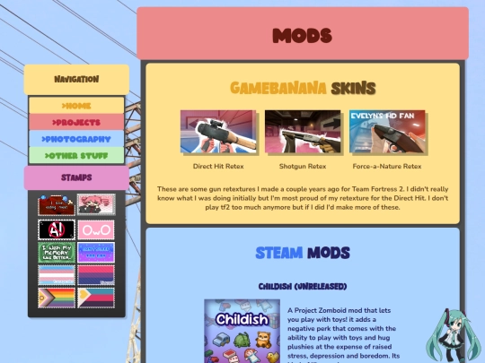 projects screenshot