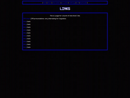 links screenshot