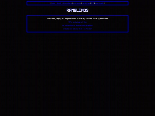 ramblings screenshot
