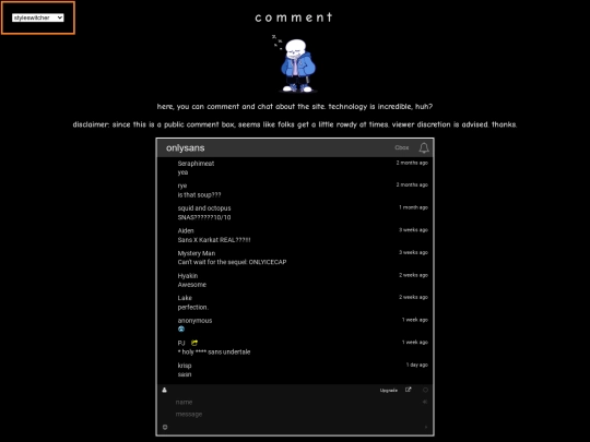 comment screenshot