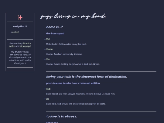 ocs/choose_your_character screenshot