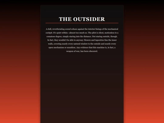 theoutsider screenshot