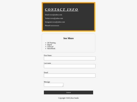 Contact screenshot