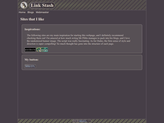 links screenshot