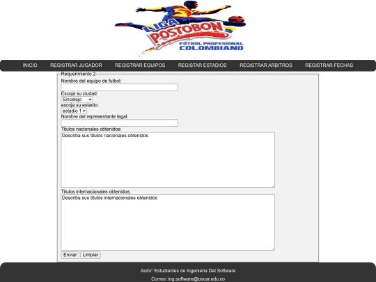 contenido/registrarEquipos screenshot