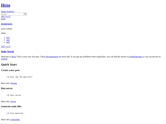 index screenshot