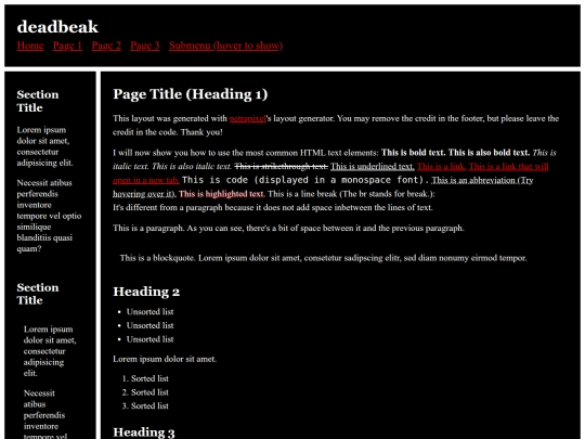 index screenshot