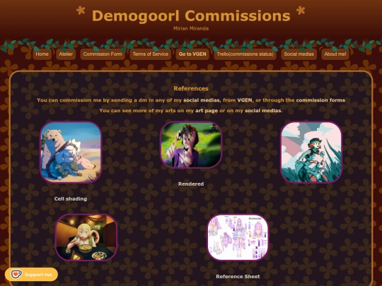 commissions screenshot