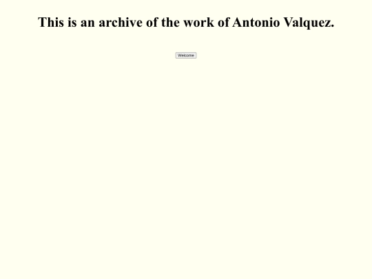 welcome page screenshot